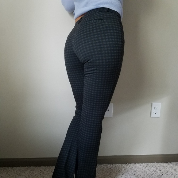 MID RISE PLAID BARELY BOOT COLUMNIST PANT LONG - Picture 4 of 7